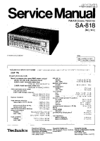 Technics - SA-818 - Service manual 